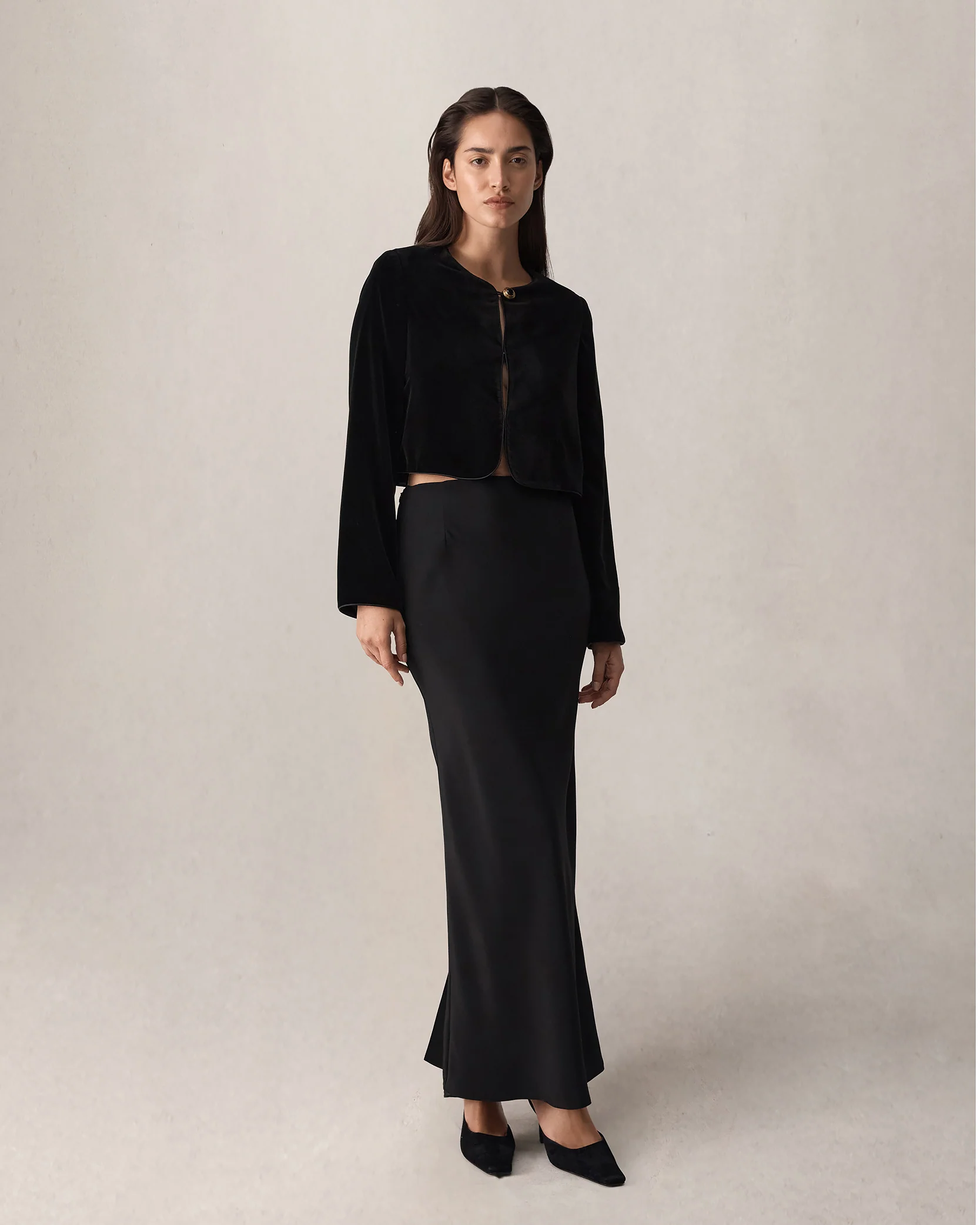 Sofia Jacket - Black Velvet - Image 7