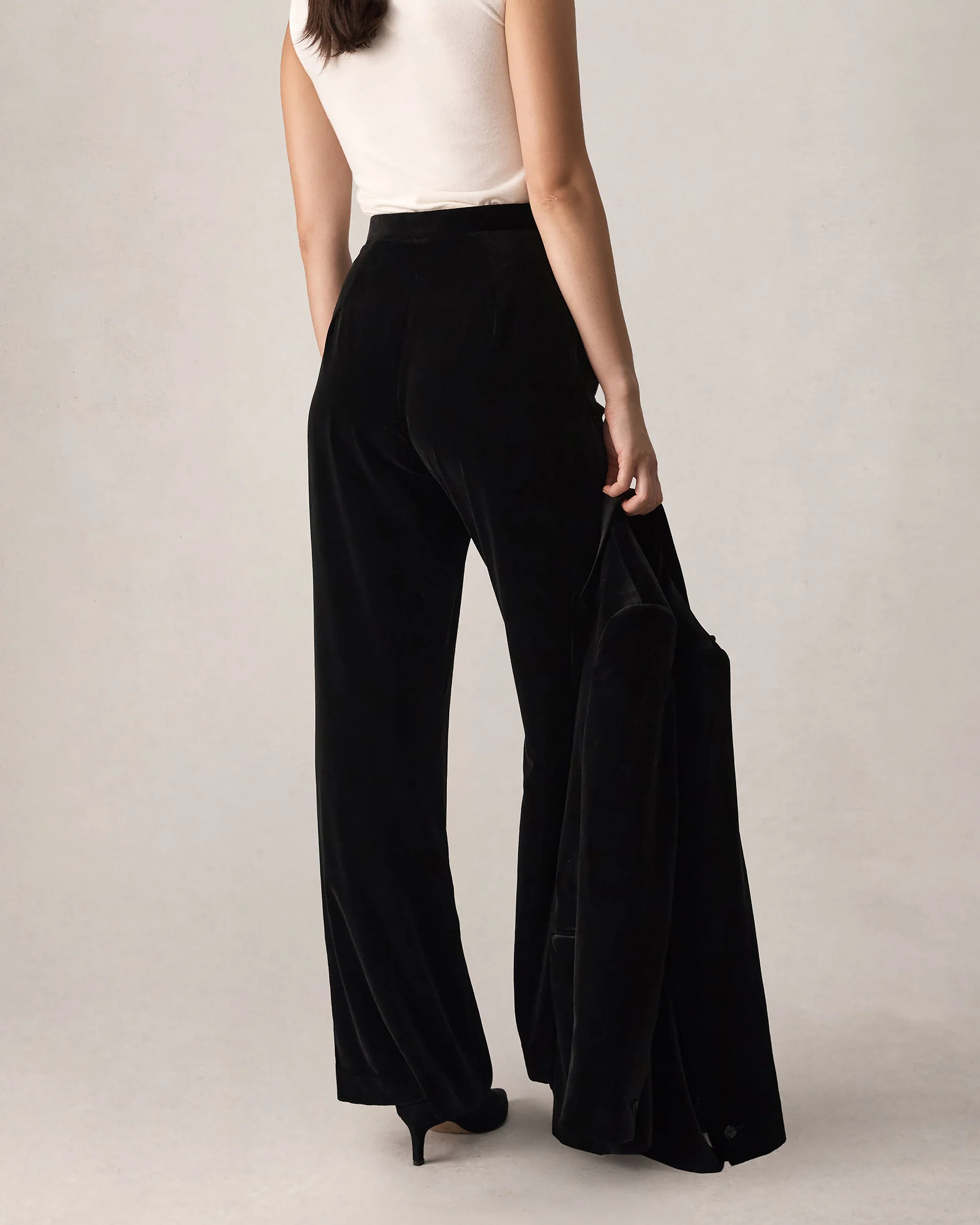Sofia Trouser - Black Velvet - Image 6