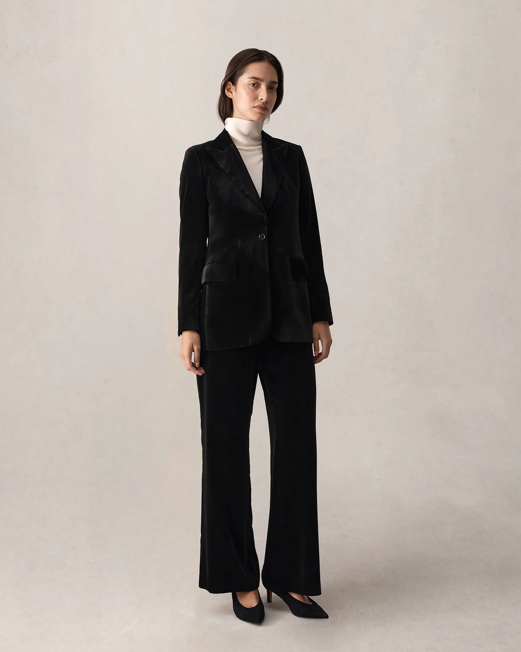 Sofia Trouser - Black Velvet - Image 8