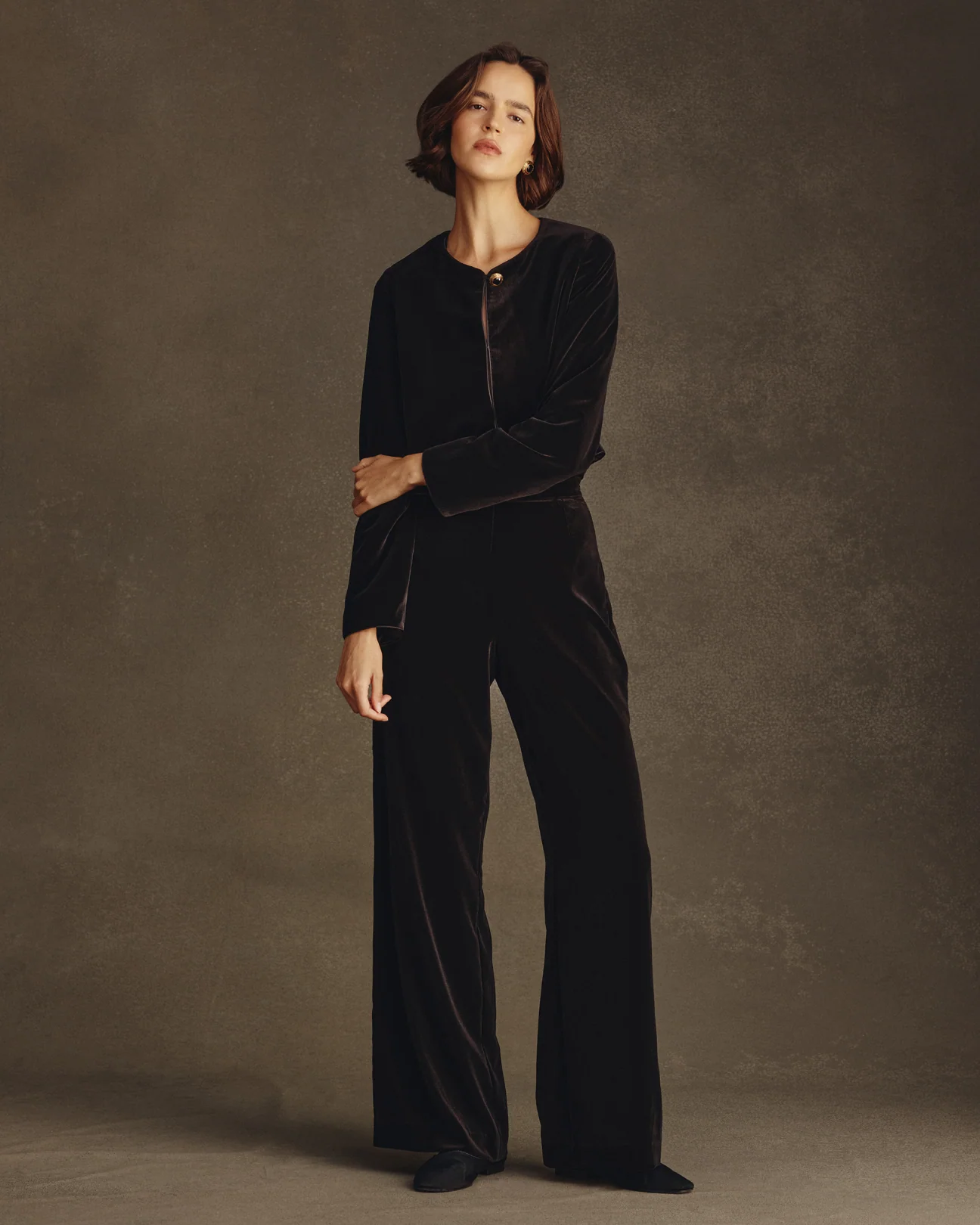 Sofia Trouser - Black Velvet - Image 9