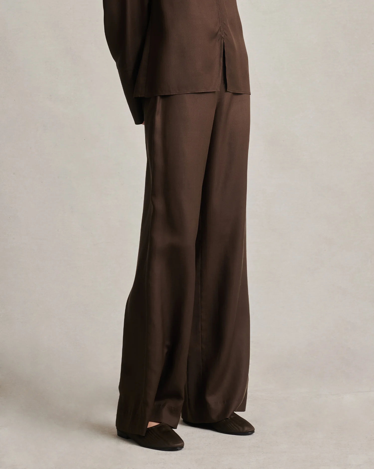 Sofia Trouser - Chocolate Dupioni - Image 3