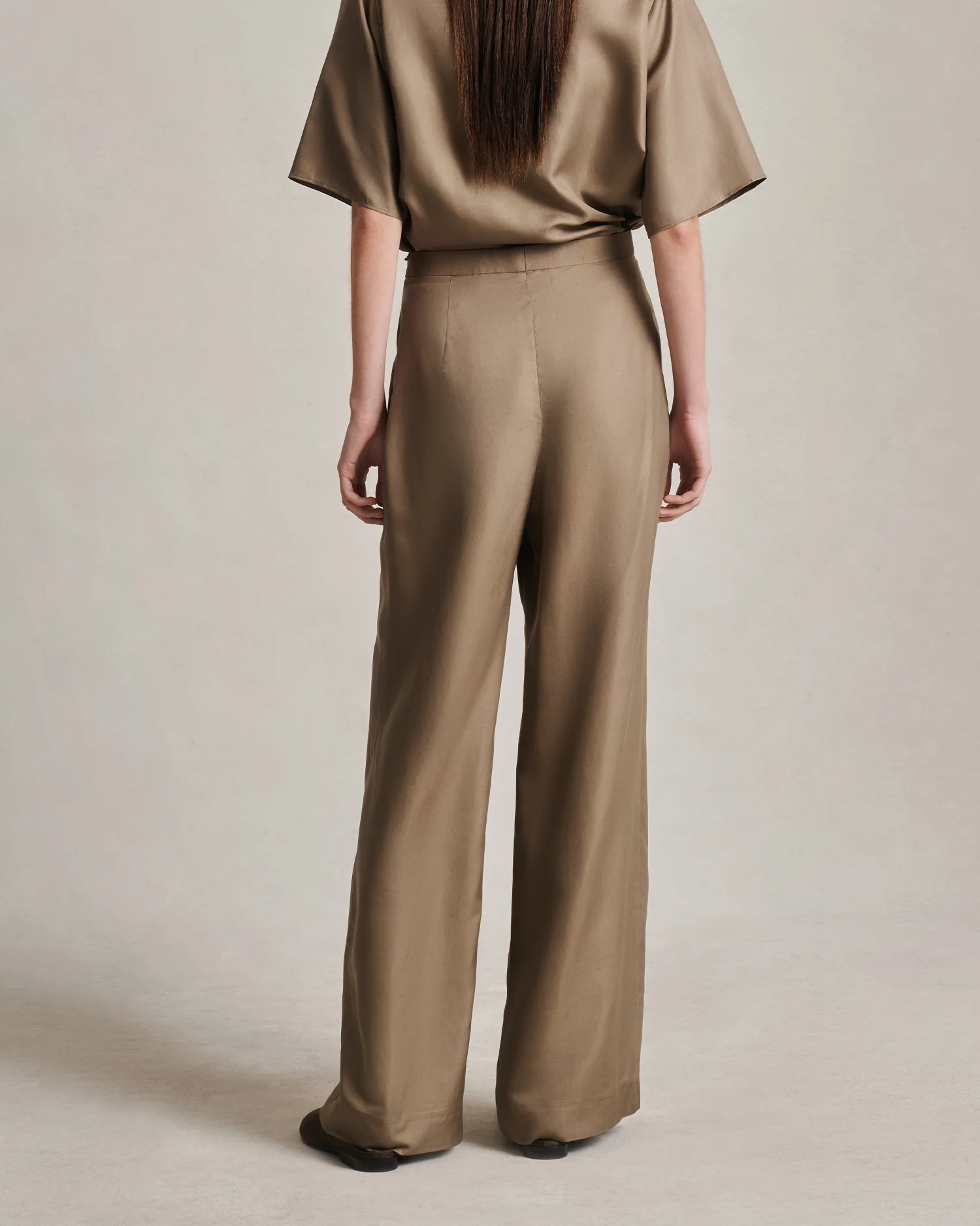 Sofia Trouser - Taupe Dupioni - Image 3