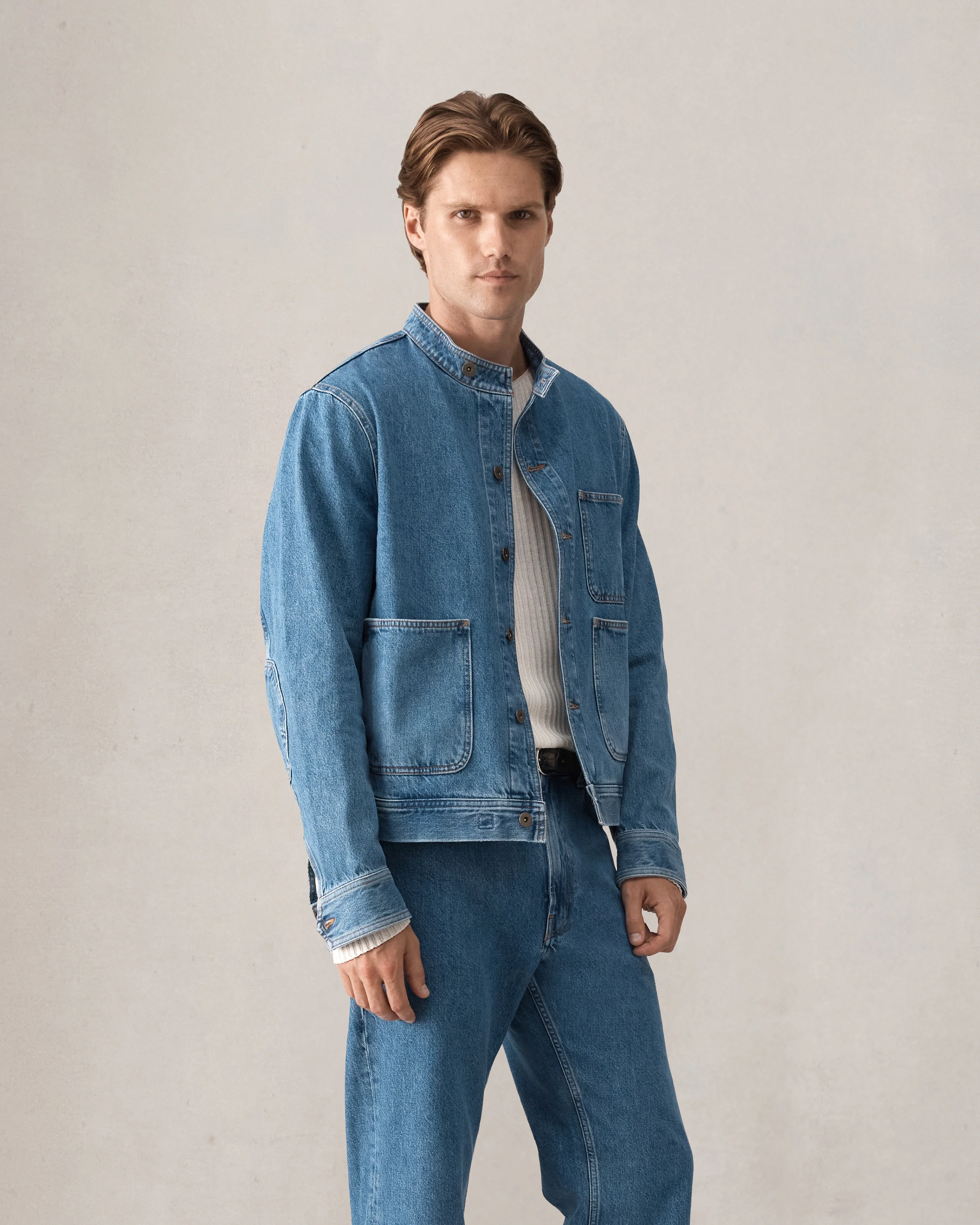 Sonny Denim Jacket - Mid Indigo - Image 6