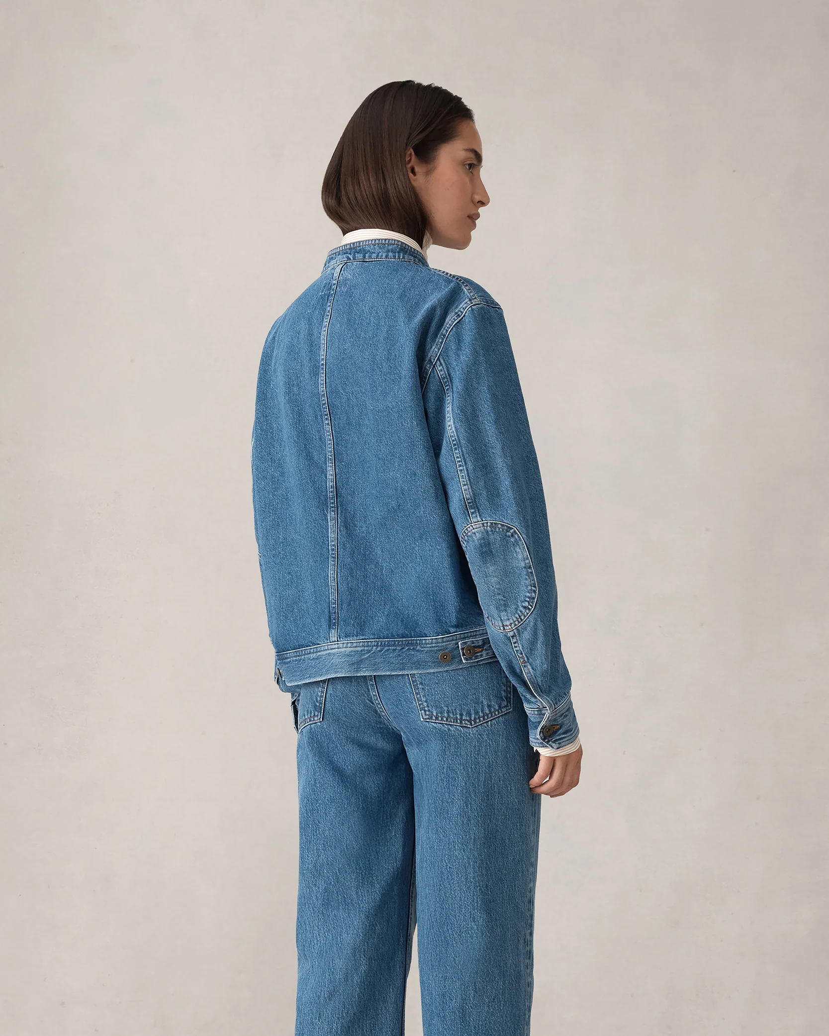 Sonny Denim Jacket - Mid Indigo - Image 9