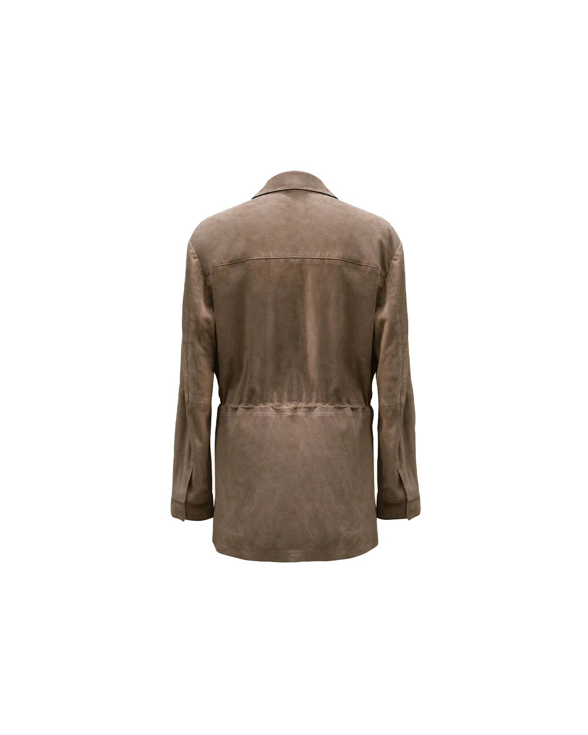 Suede Field Jacket - Taupe - Image 6