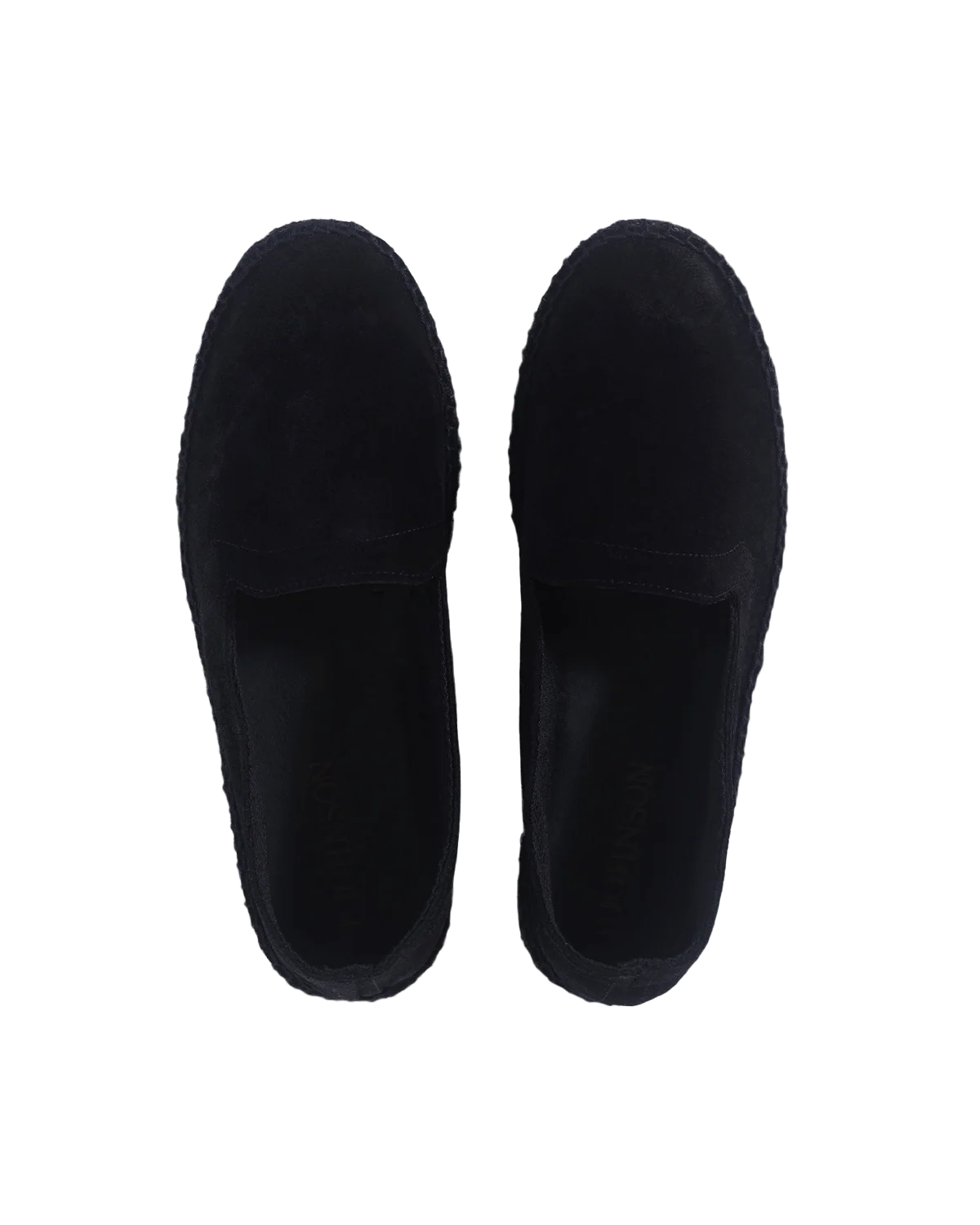 Suede Tonal Espadrille - Black - Image 3