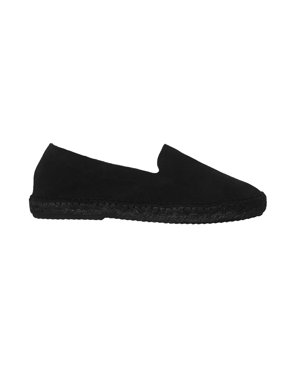 Suede Tonal Espadrille - Black - Image 4