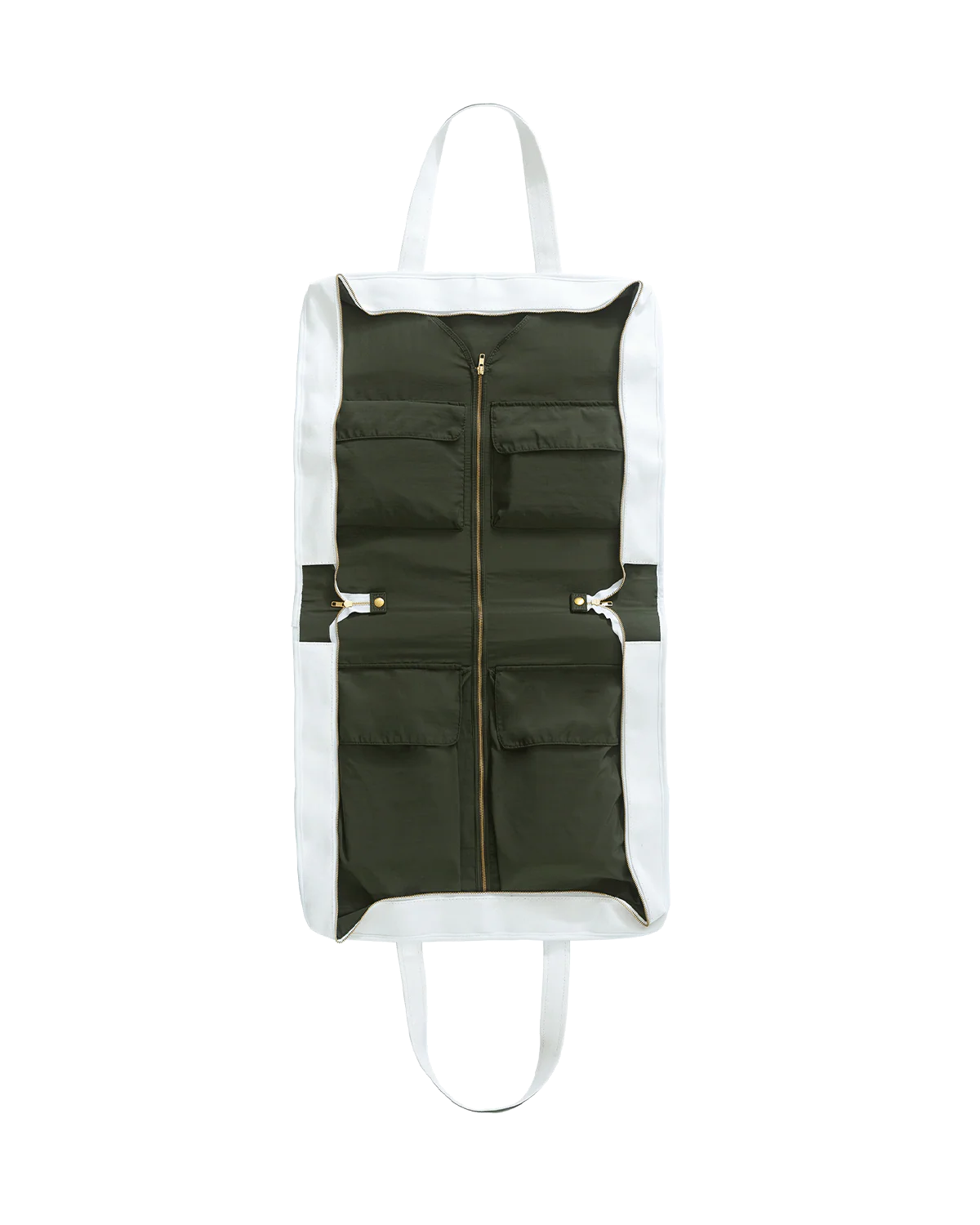 Suit Travel Bag - Off White / Olive - Image 3