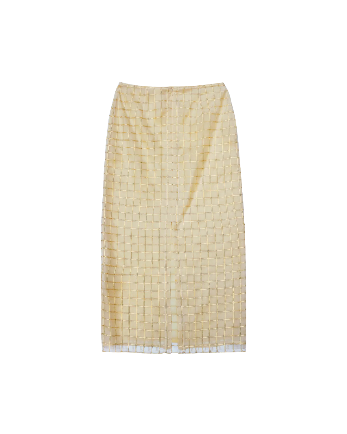 Tia Skirt - Gold Check - Image 6