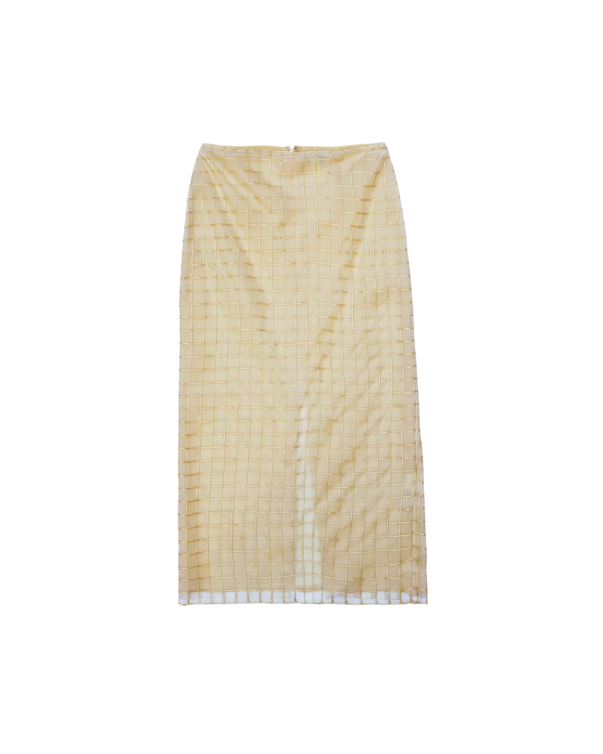 Tia Skirt - Gold Check - Image 7