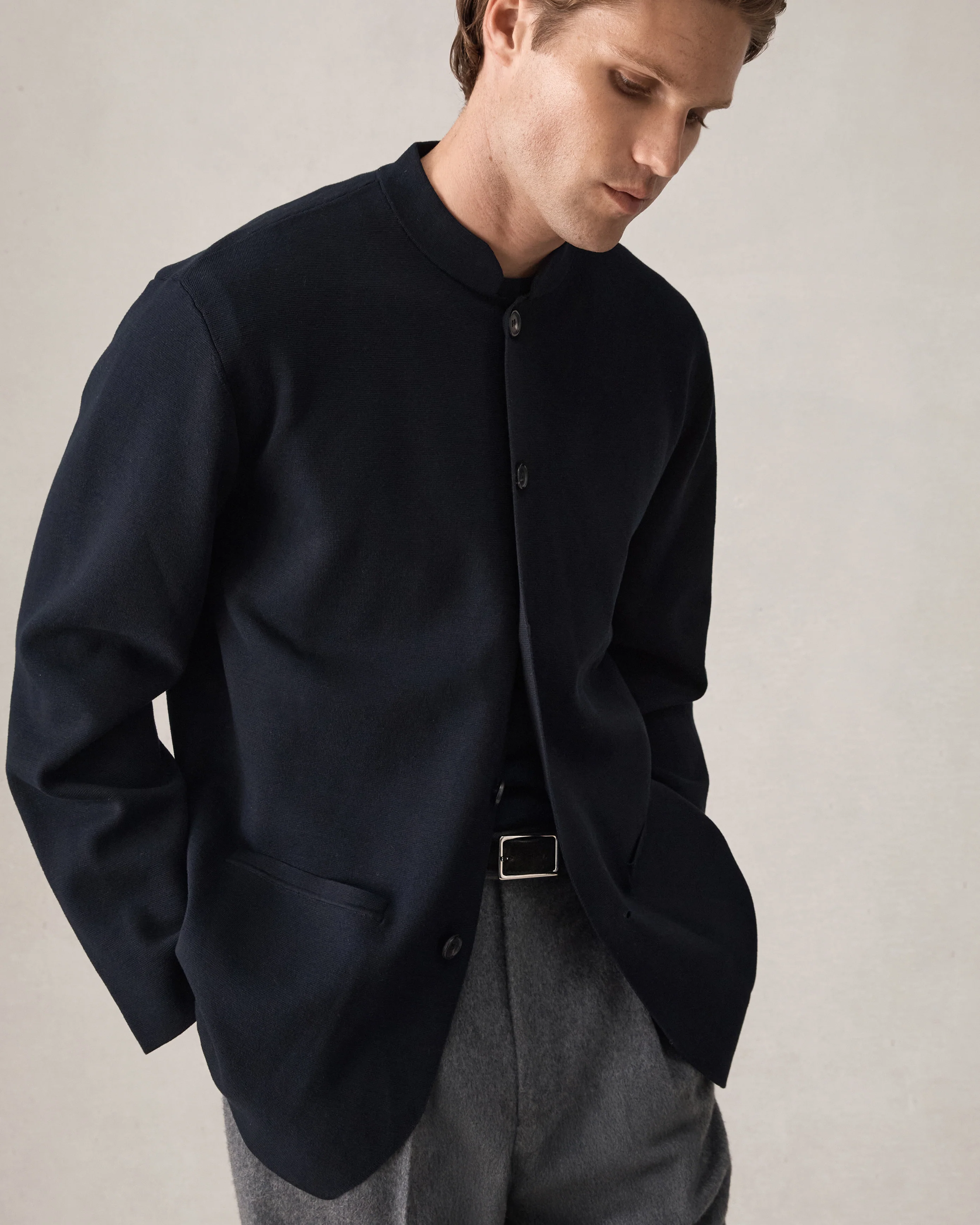 Torino Jacket - Navy - Image 4