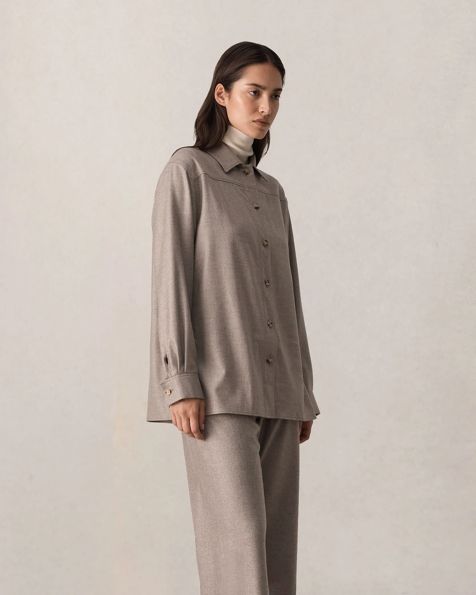 Vreeland Shirt Jacket - Oat - Image 4