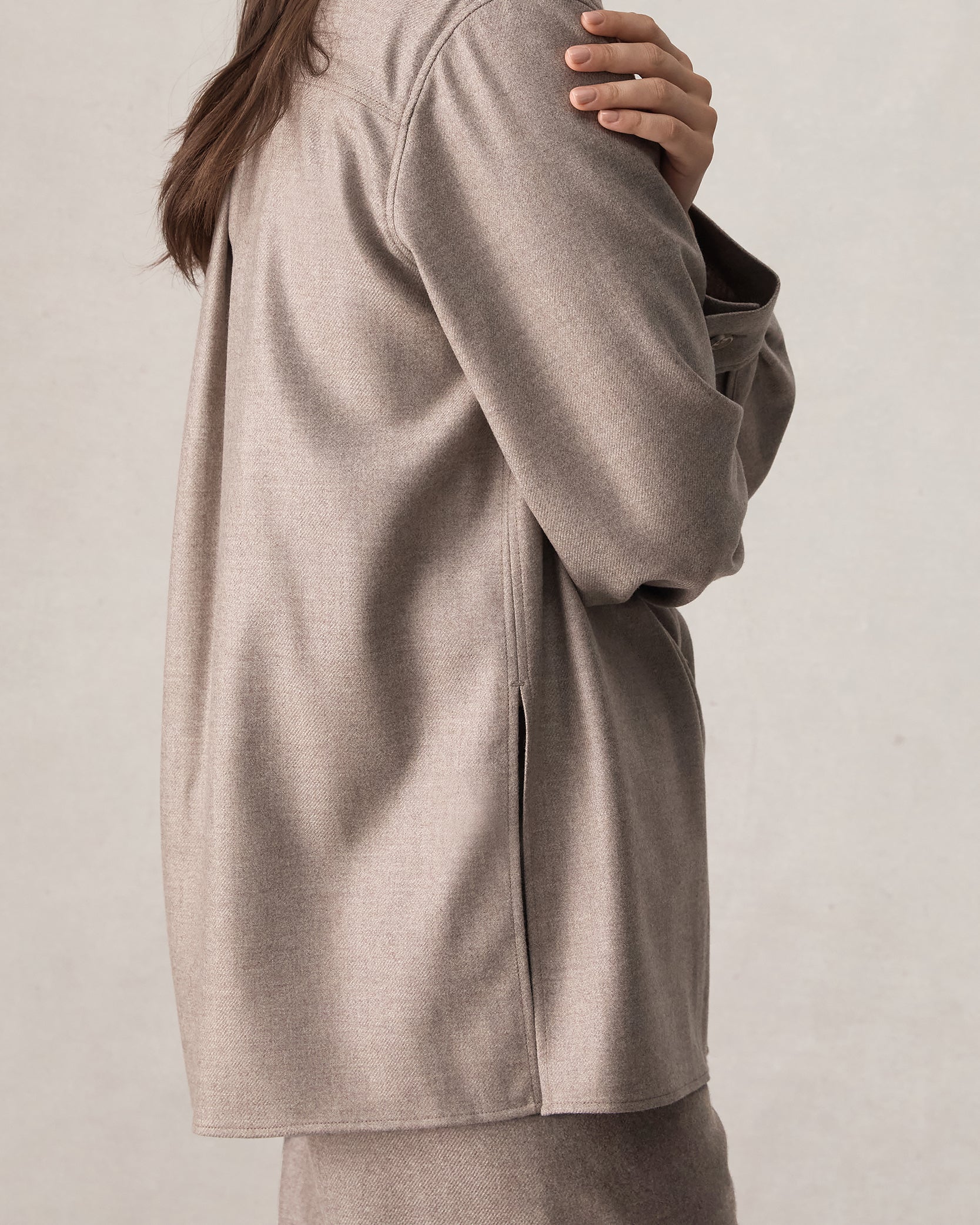Vreeland Shirt Jacket - Oat - Image 6