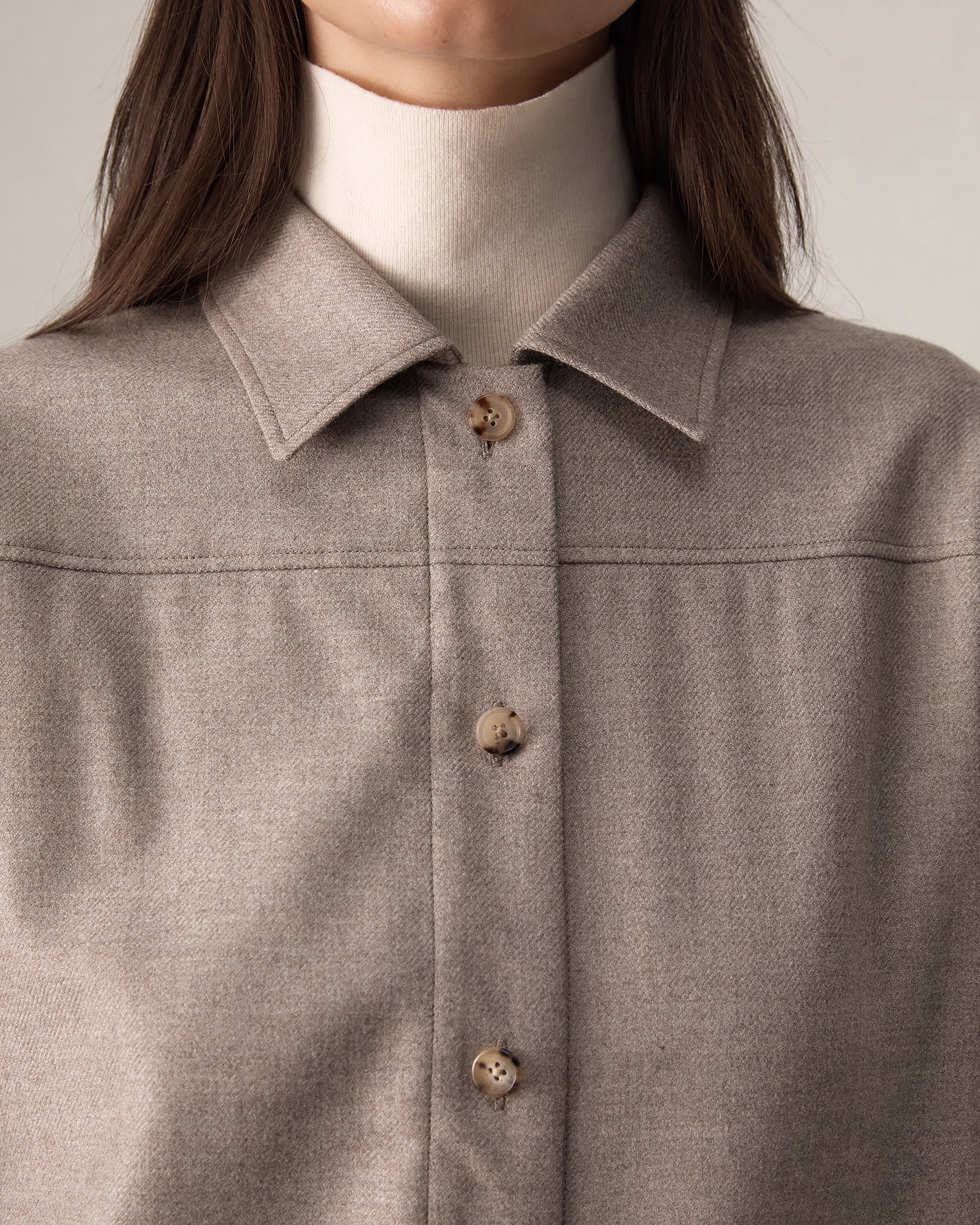 Vreeland Shirt Jacket - Oat - Image 7