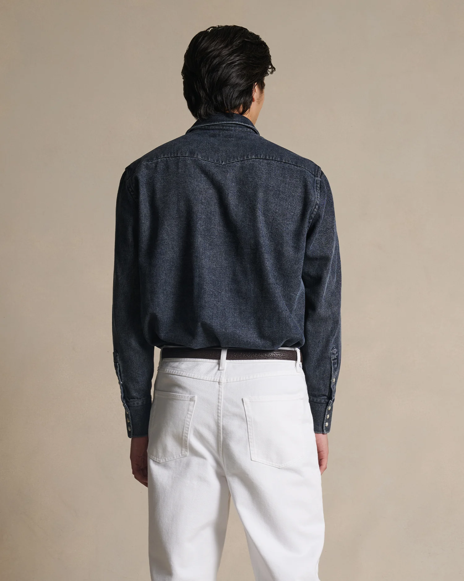 Western Shirt - Black Denim - Image 3