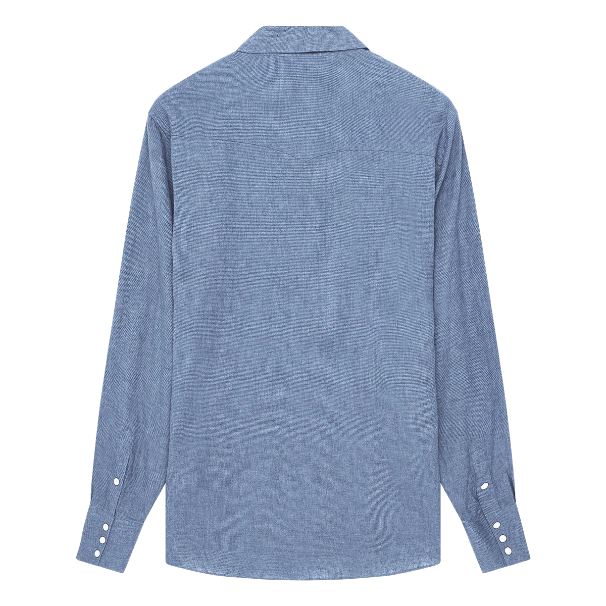 Western Shirt - Linen Check - Image 3