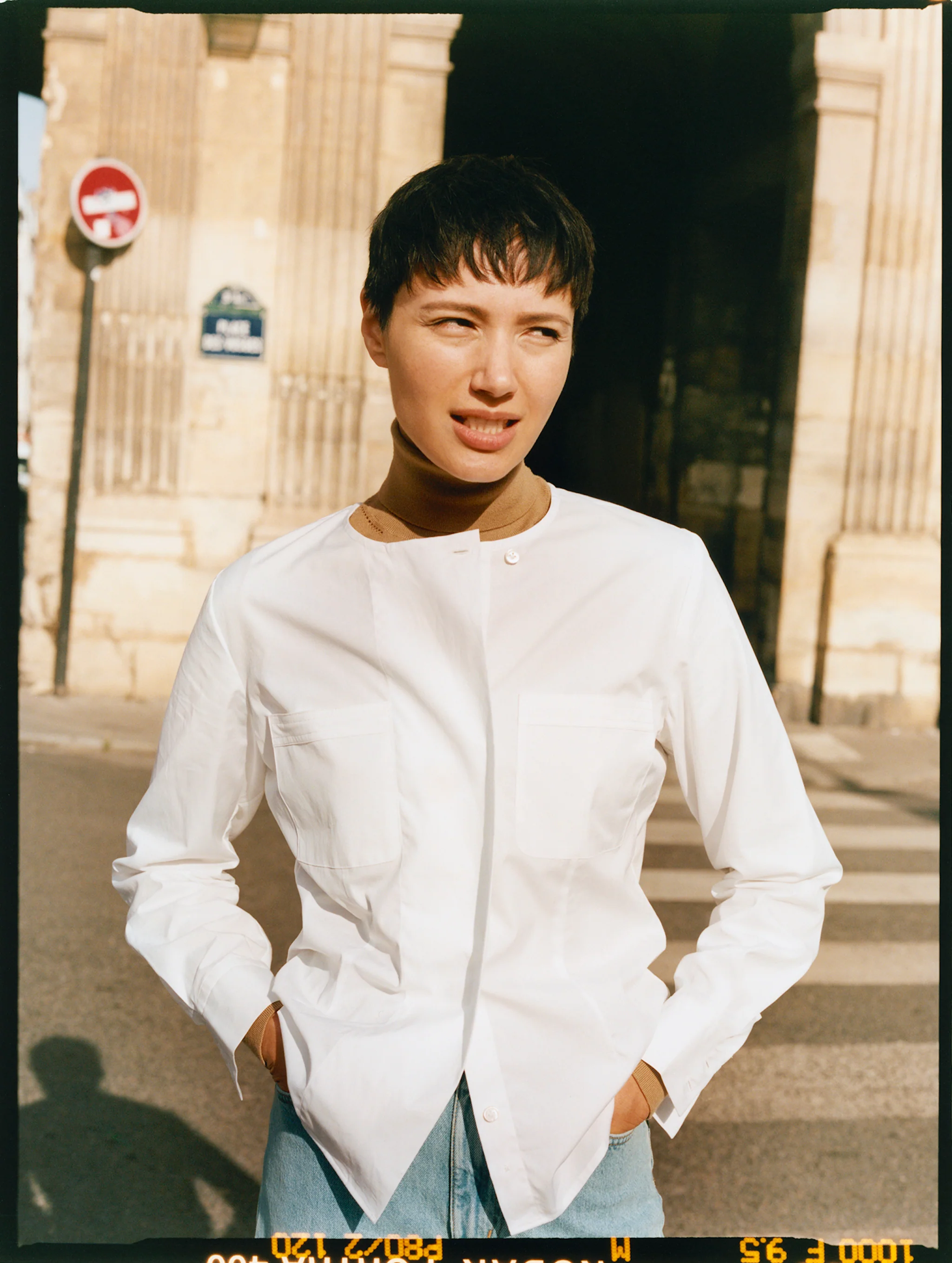 Inès Shirt - White Poplin - Image 3