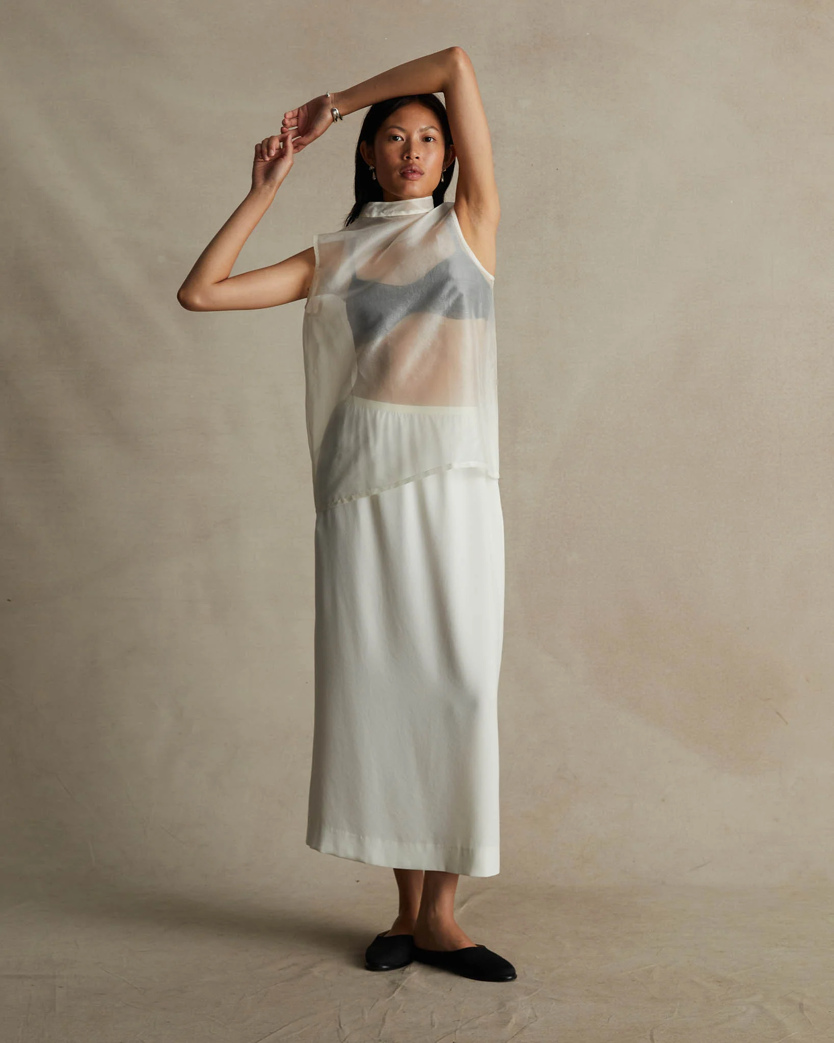Organza Devon Top - White - Image 3