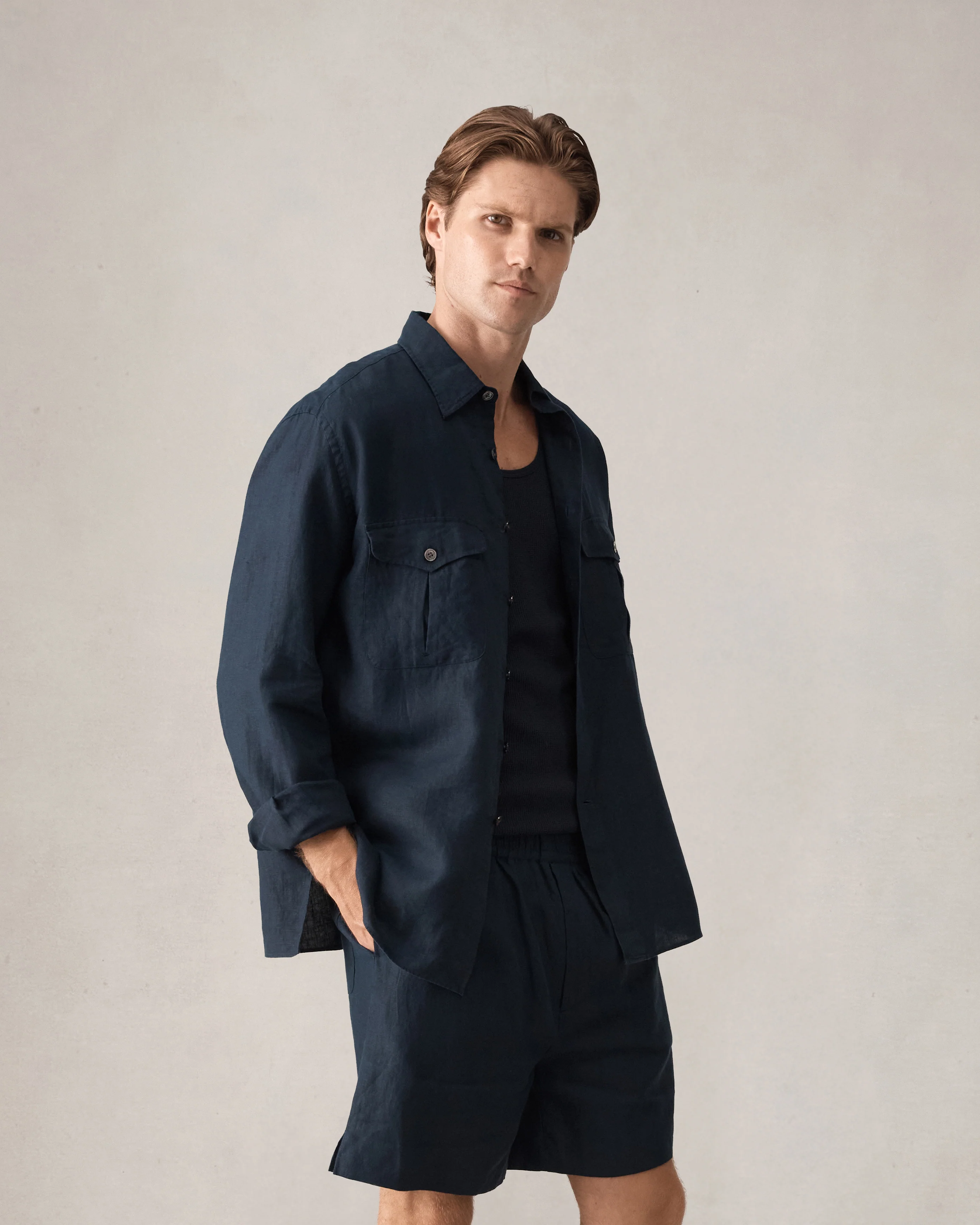 Willis Shirt - Navy - Image 10