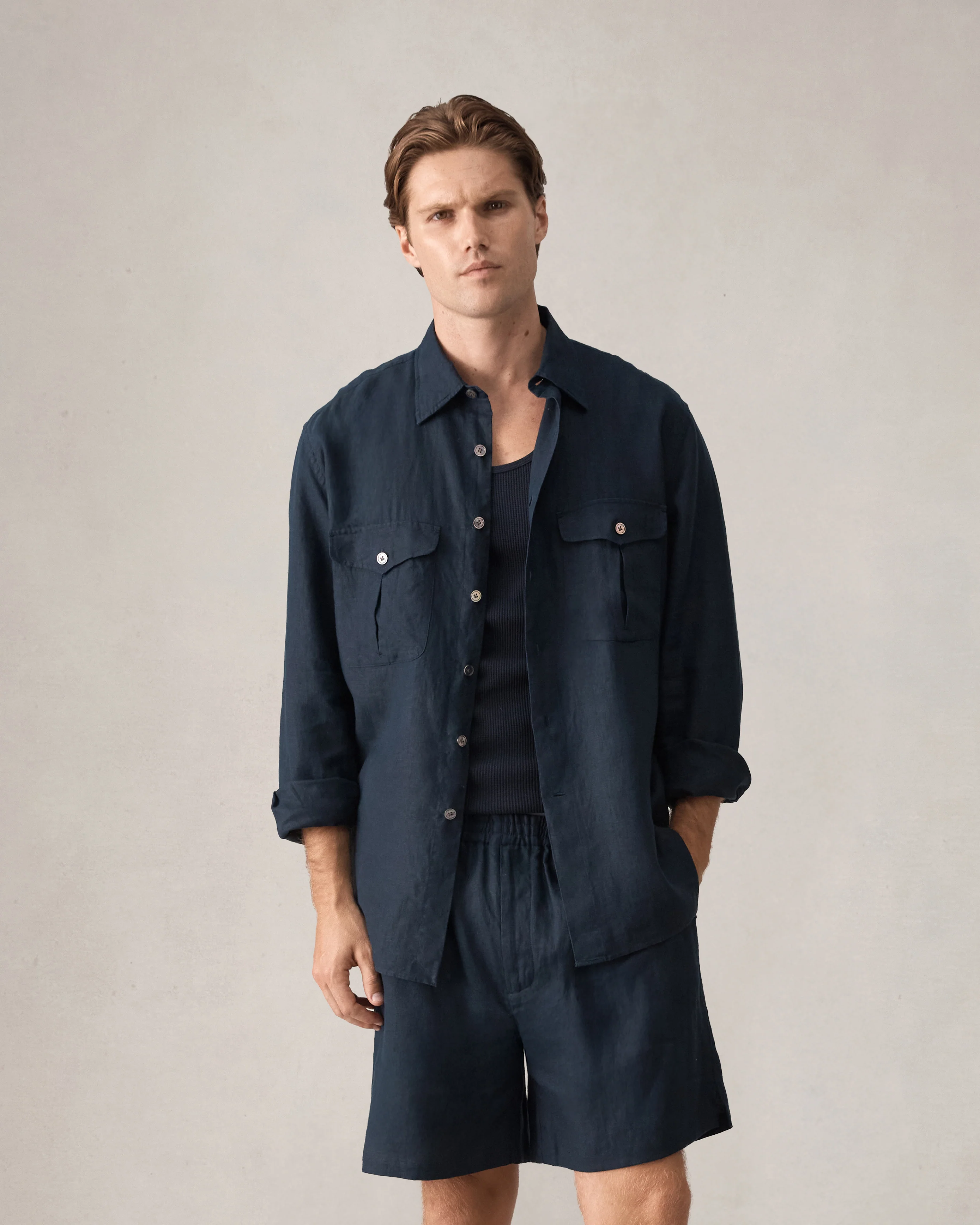 Willis Shirt - Navy - Image 7