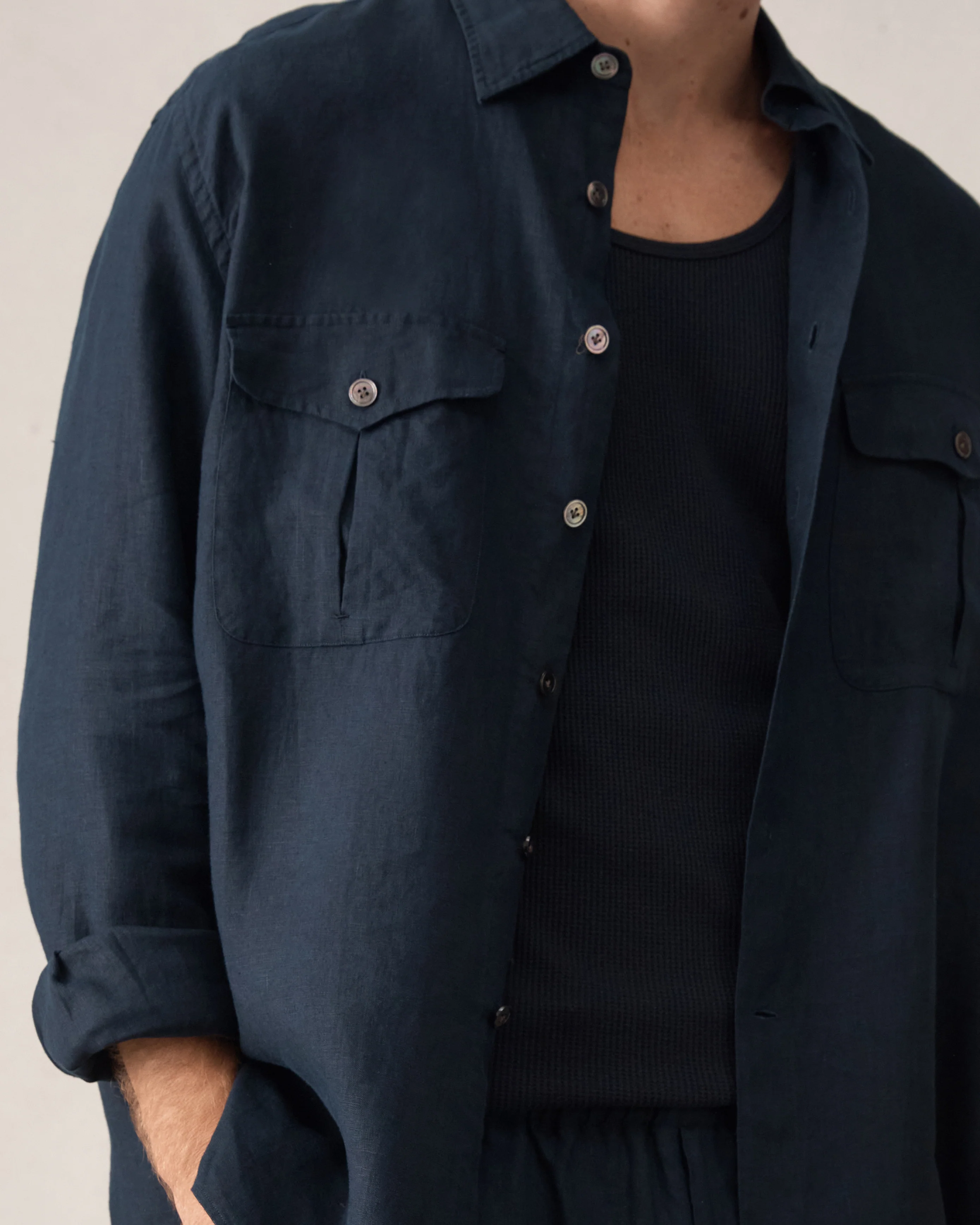 Willis Shirt - Navy - Image 8