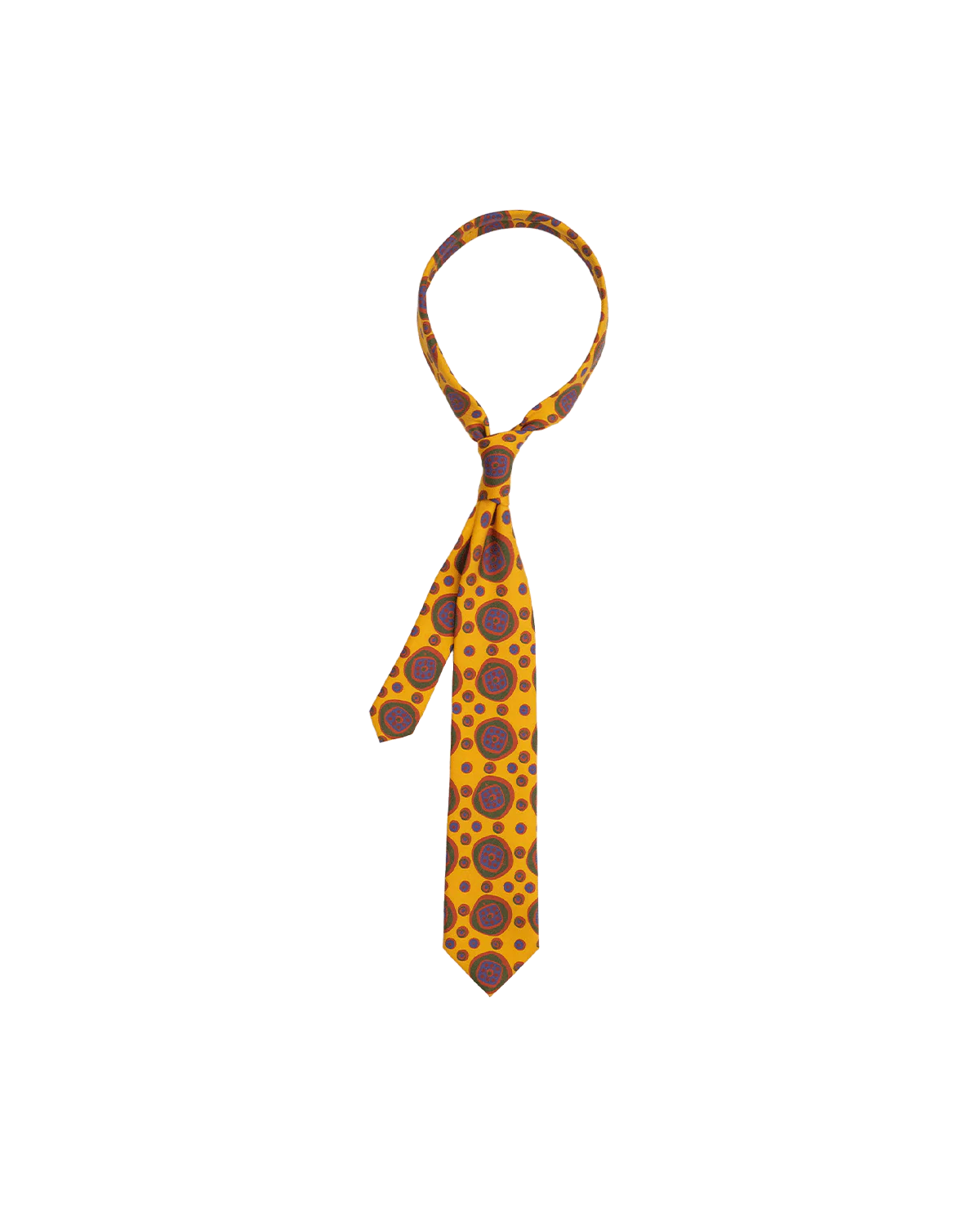 Yellow Erno Print Tie
